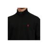 Polo Ralph Lauren Solid Color Logo Embroidered Stand Collar Zip Long Sleeve Jacket Men jackets Black 710881509-001