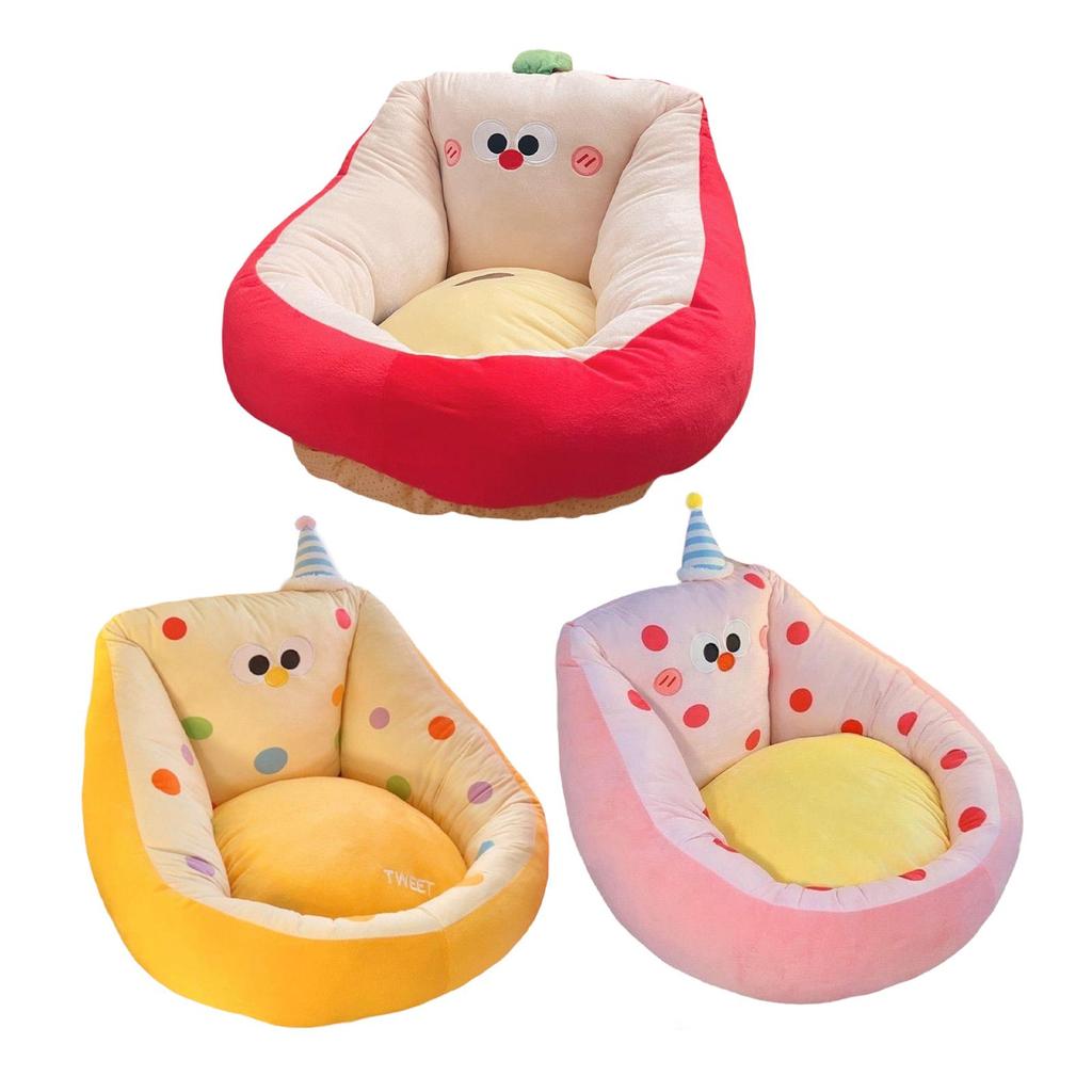 Kawaii Cushion Chair Comfortable Funny Soft Cartoon Floor Pillow Lazy Sofa for Study Indoor Nursery Rooms Living Room Kids Room