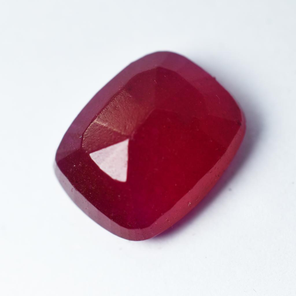 8.15 Ct Cushion Cut Red Ruby Natural CERTIFIED Loose Gemstone Stunning Quality S-986