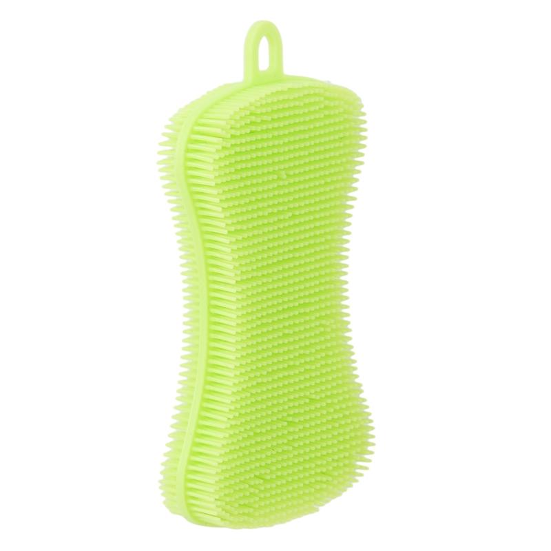 1Pc Silicone Dish Washing Sponge Scrubber Kitchen Cleaning Antibacterial Tool Gift
