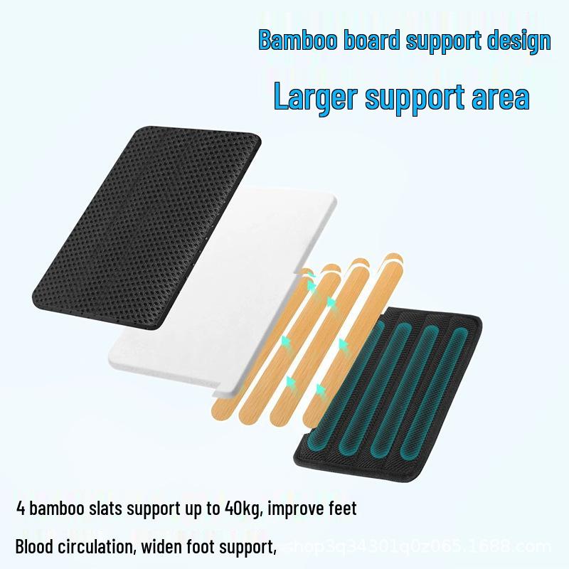 Compact Adjustable Foot Hammock for Travel and Rail