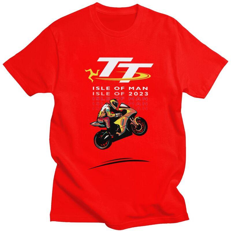 

Custom Motorcycle Sports Isle Of Man TT Races T Shirts Men Short Sleeve Tshirts Streetwear Tee Tops Slim Fit Tshirt Gift S