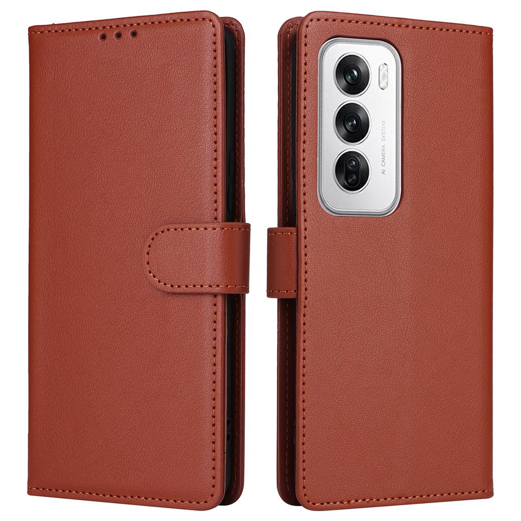 For Oppo Reno12 5G (Global) Case Wallet Stand View PU Leather Phone Cover