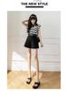 Women's High Waist Slimming Wool A-line Pleated Shorts - Autumn/Winter 2024 Collection