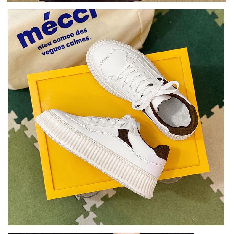 2025 Harajuku Style Thick-Soled White Sneakers for Men - Casual Sport Ulzzang