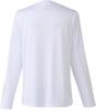 Dunlop Long Sleeve Tennis and Badminton UV Size S Women's T-Shirt, Moisture-Wicking, Quick-Drying, Protection, White, (DAL8463W, 2024FW)