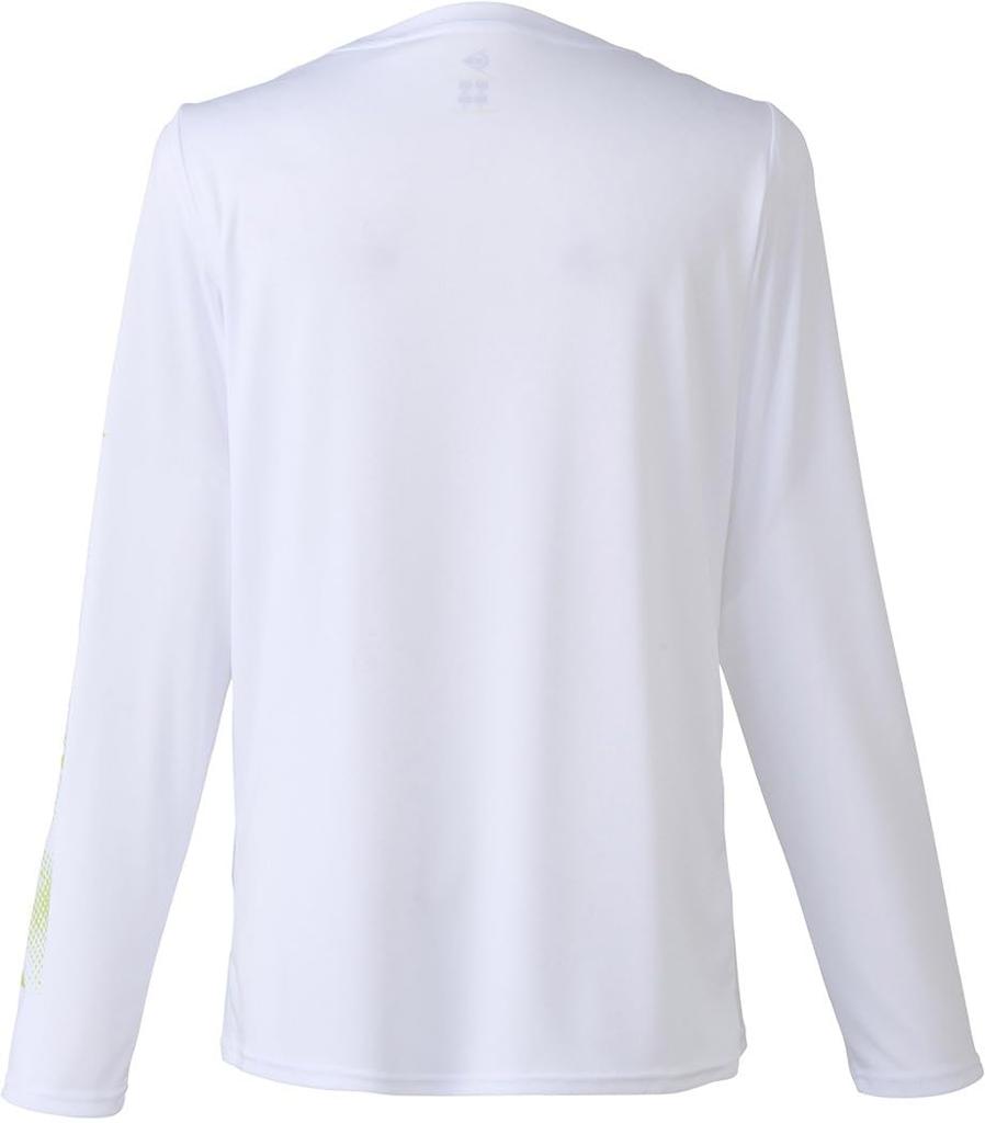 Dunlop Long Sleeve Tennis and Badminton UV Size S Women's T-Shirt, Moisture-Wicking, Quick-Drying, Protection, White, (DAL8463W, 2024FW)