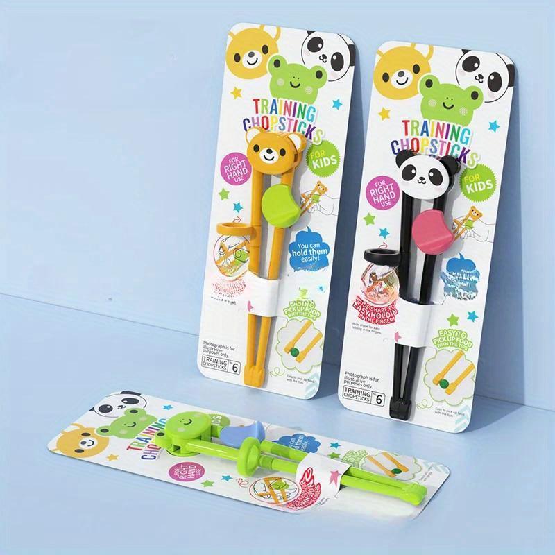 Chopsticks For Children Beginners Cartoon Animal Elementary Learning Chopsticks Tableware Training Food Safety