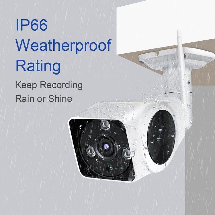Câmera de Segurança Inteligente HD-IP 4G GSM 2.0 Megapixel Full HD 1920x1080p Infravermelho Wifi