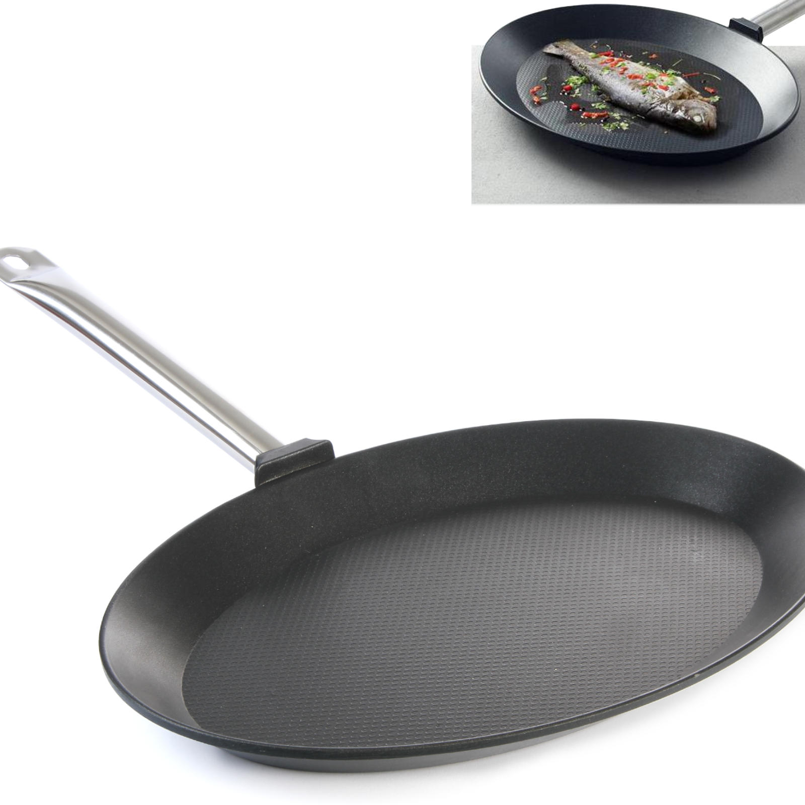 Profi Line Hendi 629604 Ovale Fischbratpfanne