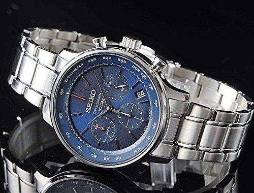 Seiko SSB163P1 Men's Blue Chronograph Watch, 100m Water Resistant, In Original Manufacturer's Box [Parallel Import]