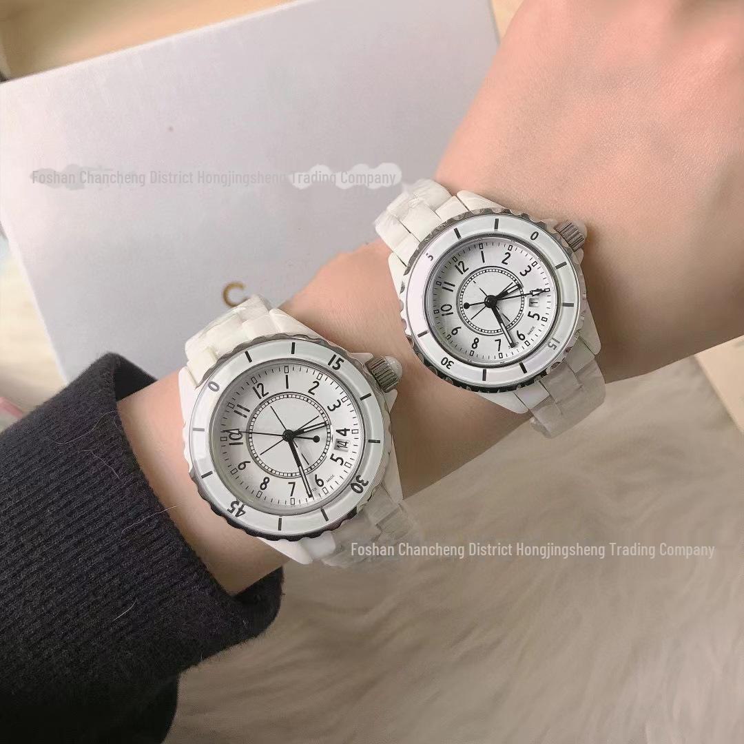 

Xiao Xiangfeng J12 Diamond Ceramic Quartz женские модные часы с календарем