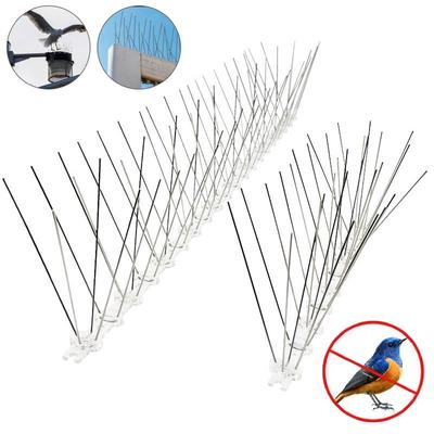 1-10Pcs Pigeon Spikes Stainless Steel Bird Spike Bird Deterrent Wire Spikes Keep Birds Away Proof Nails for Fence Roof Blacony