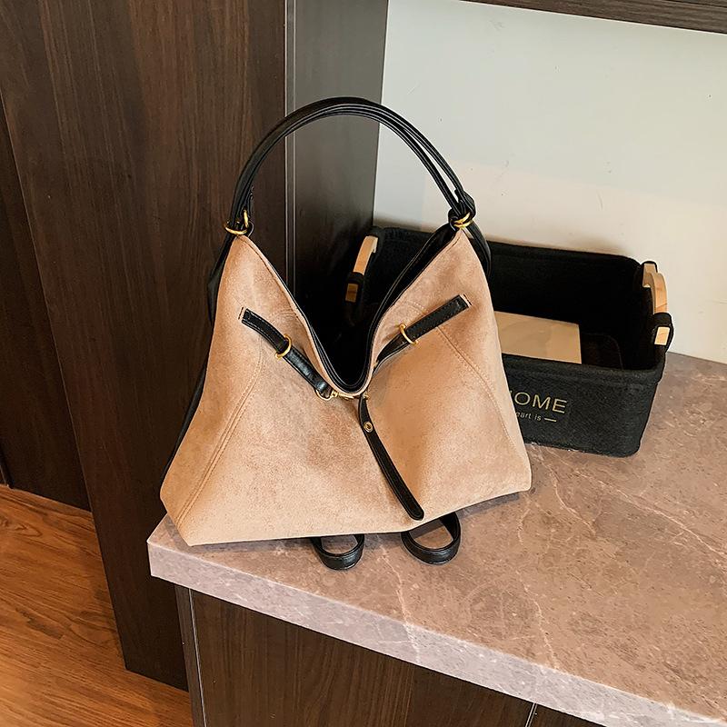 Yogodlns Lazy Style Retro Single Shoulder Underarm Bag Minimalist Tote Bag Large Capacity Commuting Bag Crossbody Bags
