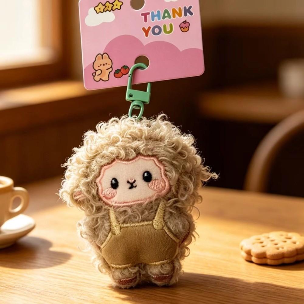 Soft Plush Lamb Keychain Swivel Clasp Fluffy Keyring New Sheep Keychains Backpack Accessory