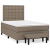 Vidaxl Letto Continentale Con Materasso, Taupe, Tessuto, 120X200 Cm