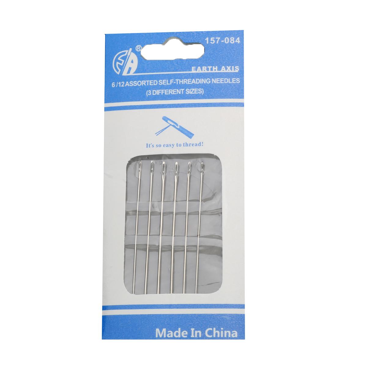 

Несколько размеров швейные иглы из нержавеющей стали с боковым отверстием, иглы для штопки, инструмент для вышивания, аксессуары для домашнего шитья 5cm/5.8cm/6.7cm 6pcs