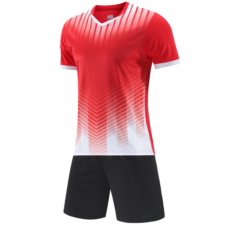 Men Football Jersey Set Custom Team Club Short Sleeved Shorts Comfortable Training Suit Running Pingpong Badmintion Clothes