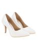 Shoetopia High Heels Solid Patent White Pumps For Women & Girls /Uk2