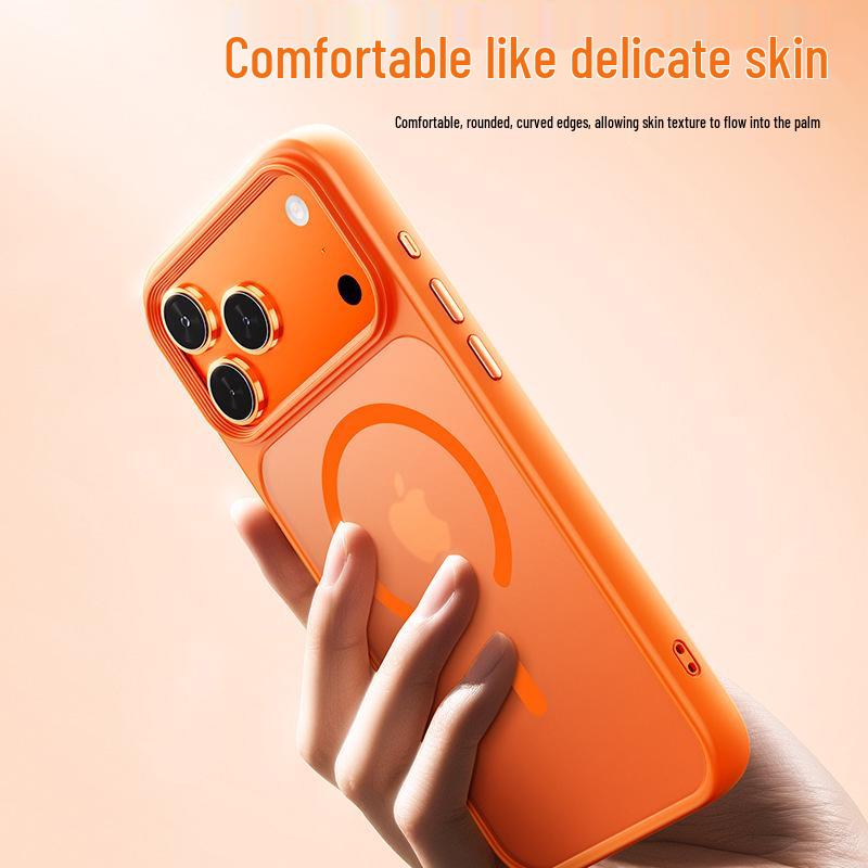 Magnetische Skin-Feel Mattierte Handyhülle für Apple iPhone 16/17 Pro Max - Anti-Fingerabdruck