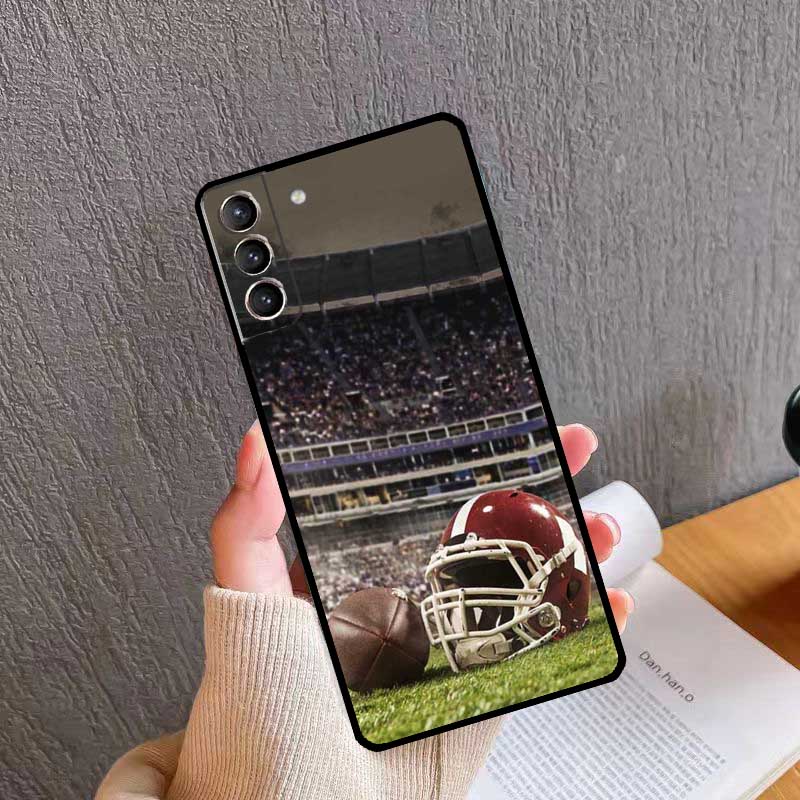 

American Football Sport Phone Case For Samsung Galaxy S25 S20 S21 S22 S23 S24 Ultra S9 S10 Plus S24 FE S25 FE Cover Galaxy S10 Plus
