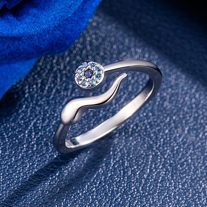 Trendy Zircon Evil Eye Ring for Women - Fashionable and Minimalist Style