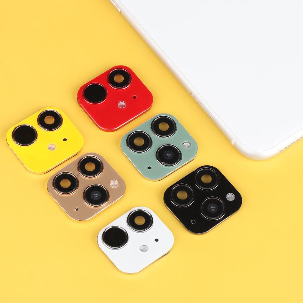 Metal Lens Cover Fake Camera Lens Sticker Cover Screen Protector for iPhone XR X Change To iPhone 11 Pro Max Phone Upgrade
