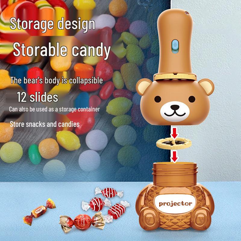 Children's Cartoon Projection Flashlight - Luminous Educational Toy