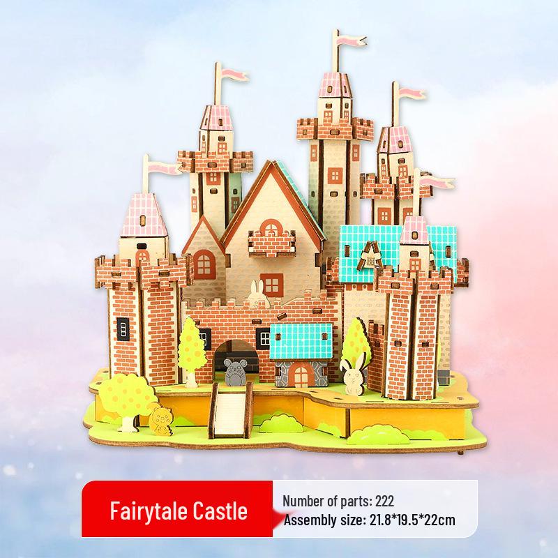 3D Wooden Ferris Wheel Puzzle - Educational DIY Gift for Kids