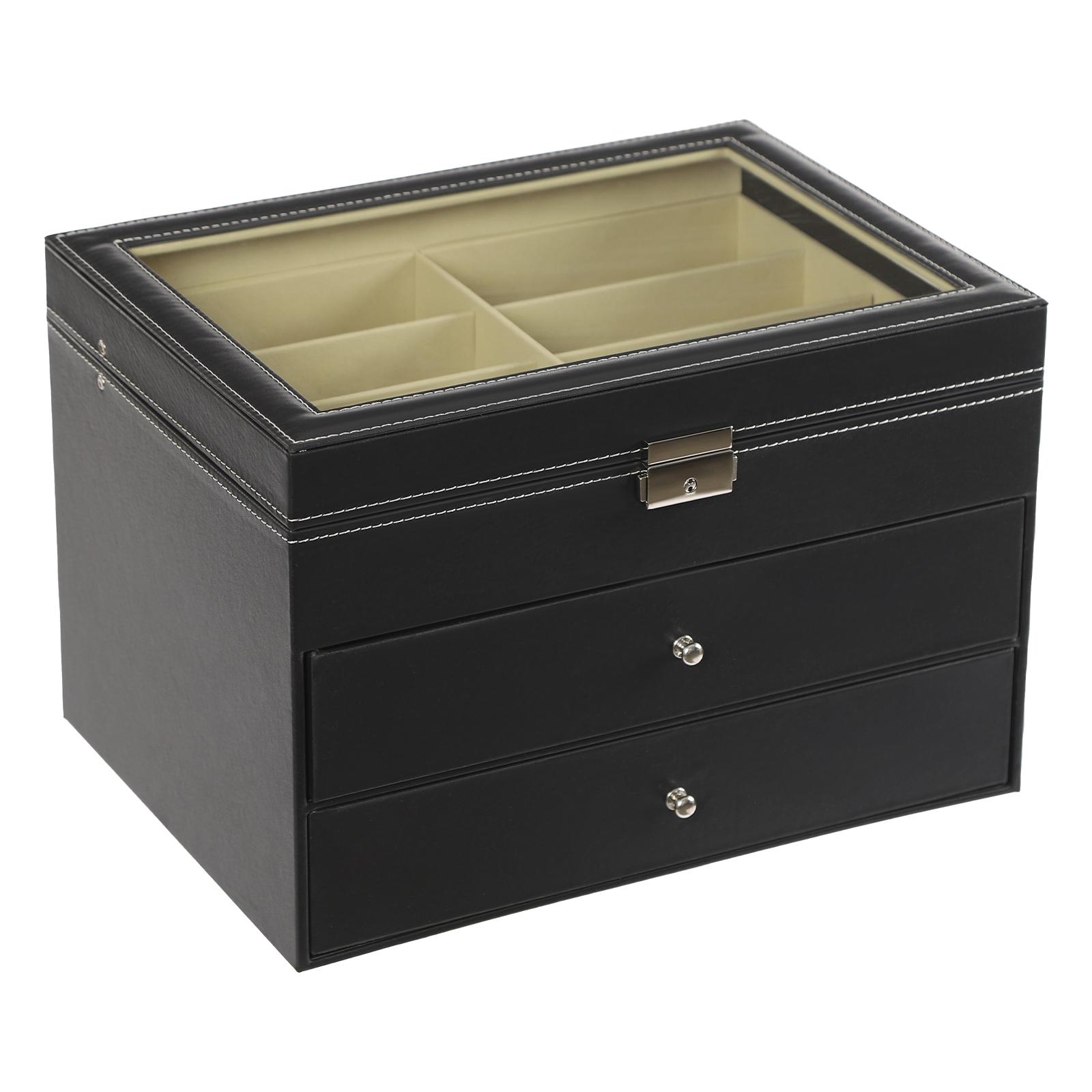 

Витрина для очков, Выдвижной ящик для очков, Коробка для организации солнцезащитных очков для выставок, Оптики, Дома, Ювелирных изделий чёрный