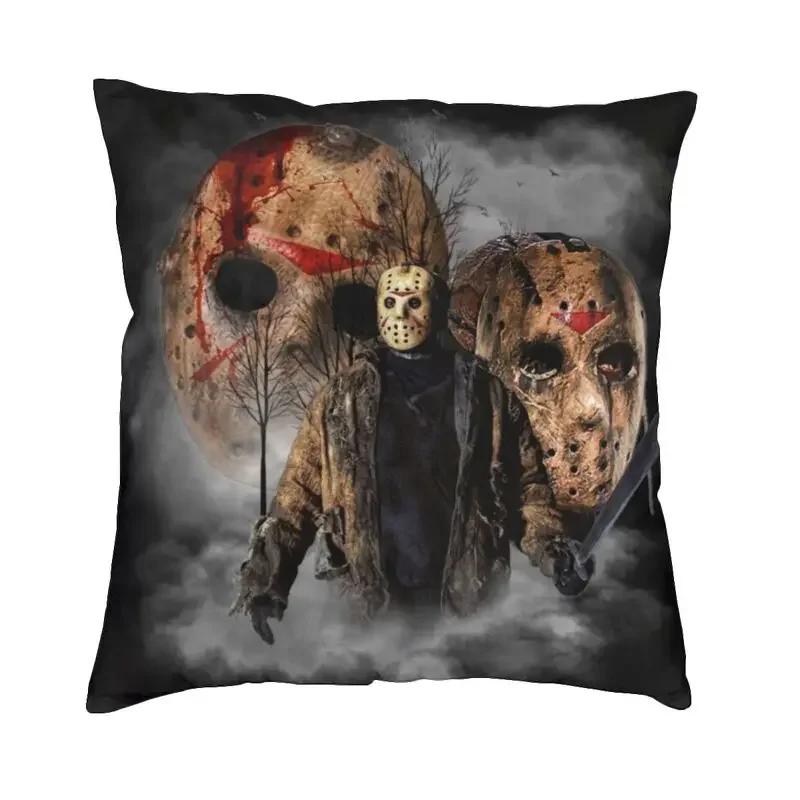 Horror Movie Character Killer Throw Pillow Cover Home Decor 3D Print Halloween Film Cushion Covers For Sofa Bedding Pillowcase