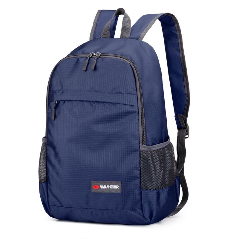 Ultralight Portable Outdoor Folding Backpack with Logo Print