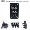 1PC 50 Amp  Flush Mount Three Plug Cover SB50 Black Camper