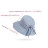 Wide Brimmed Women's Bucket Hat Anti-UV with Bowknot Summer Sun Hat Breathable Sunscreen Protection Sunscreen Visor Cap Outdoor