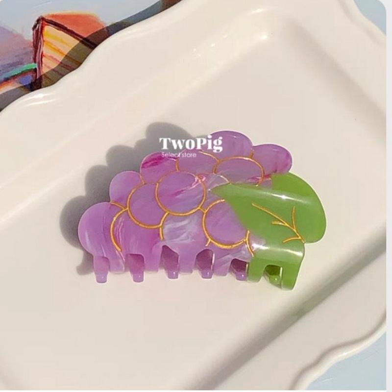 Korea Elegance Acetate Hair Clip for Women 5.5cm Acetate Hair Crabs Red Hairclip Girls Fashion Hairpin Hair Accessories