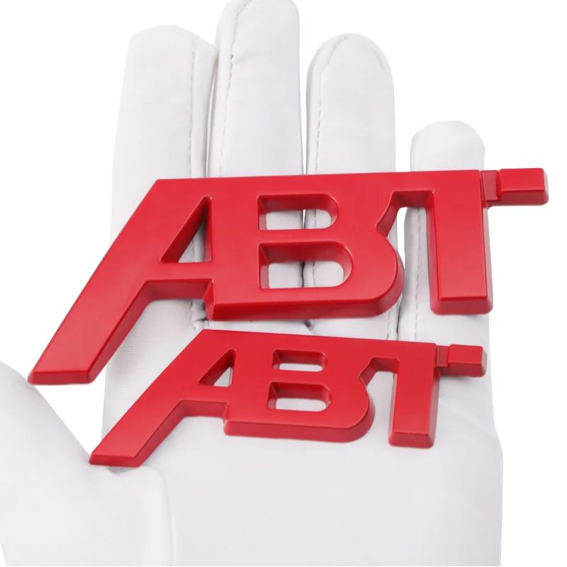 Car Front Grille Badge Trunk Sticker Side Letters Badge for Volkswagen ABT Sagitar Golf Polo Passat Tiguan Touareg Jetta Lavida