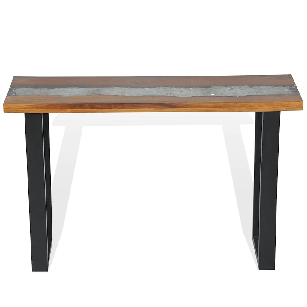 Vidaxl Console Table, Teak Wood, 100 X 35 X 75 Cm