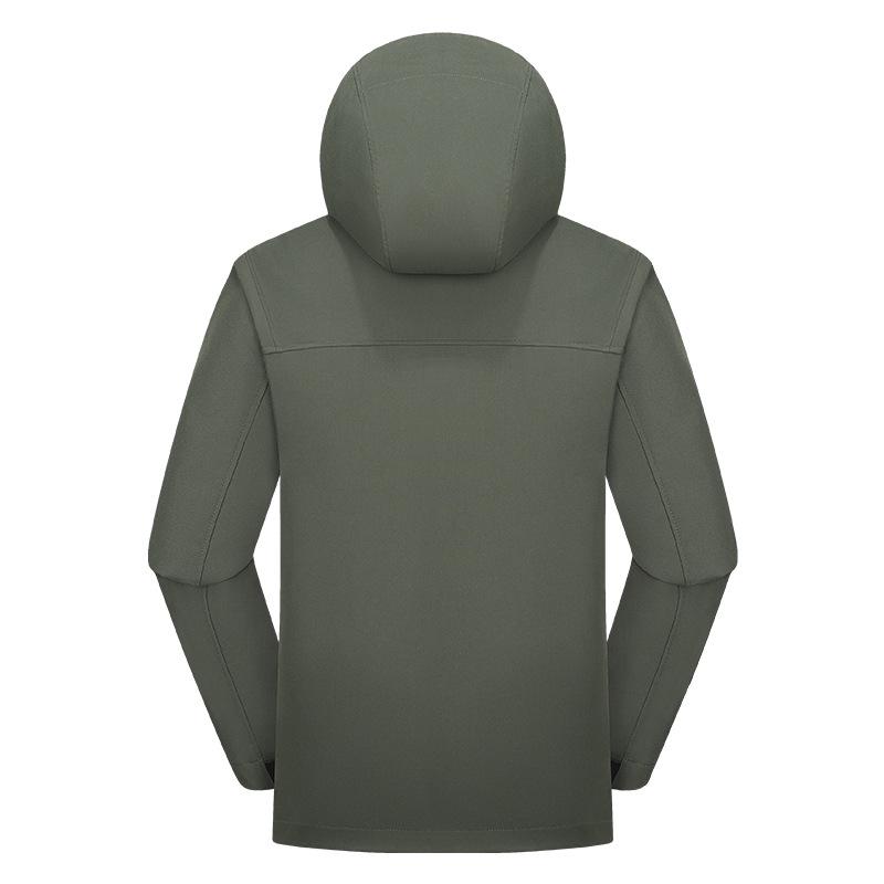 Unisex Water-Repellent Softshell Jacket with Graphene Lining – Lightweight Hooded Mountaineering Coat