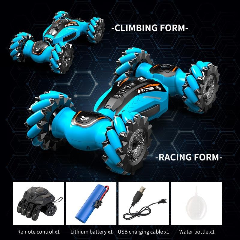 Wireless Remote Control Off-road Vehicle Racing Stunt Spray Gesture-sensing Four-wheel Drive Car Children's Toy for Boy