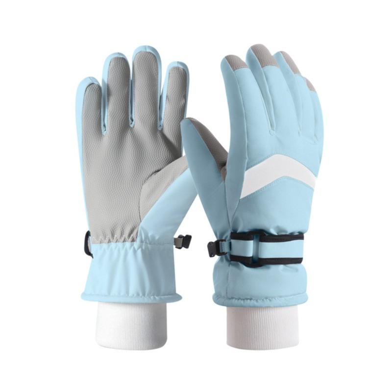 Ski Gloves Man Woman Winter Cycling Touchscreen Waterproof Windproof Thermal Fleece Lined Warm For Cold Weather Outdoor Sports