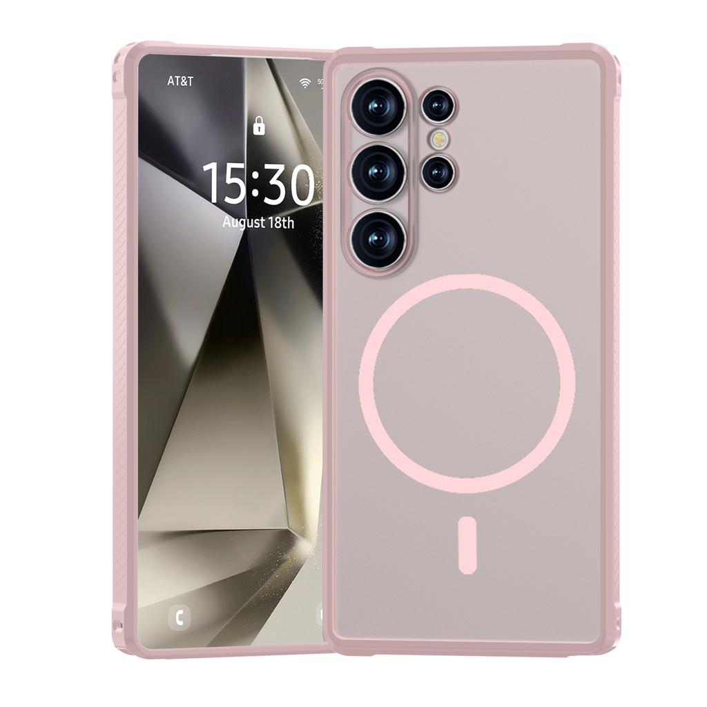 Suitable for Samsung S25UItra Matte Skin Feeling Mobile Phone Case Anti Fall Translucent Magnetic Phone Case Protection Case