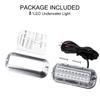 1 Pair 27led Waterproof Led Lights For Yachting Marine Rvs Stainless Steel Underwater Lamp