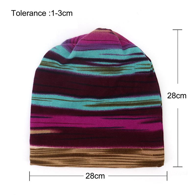 Damen Weiche Mütze Frühling Herbst Warme Beanie Mützen Erwachsene Sport Outdoor Freizeit Gestreifte Hüte Hip Hop Mütze