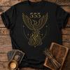 Angel Number 555 T Shirt Phoenix Rebirth Spiritual Transformation Symbol Change And Growth Vintage Fashion Breathable