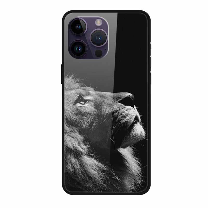 Glass Back Cover For iphone 16 Pro Max Phone Case 16Pro Max Hard Tempered Glass Case For iphone 15 Pro Max Case Soft TPU Bumper