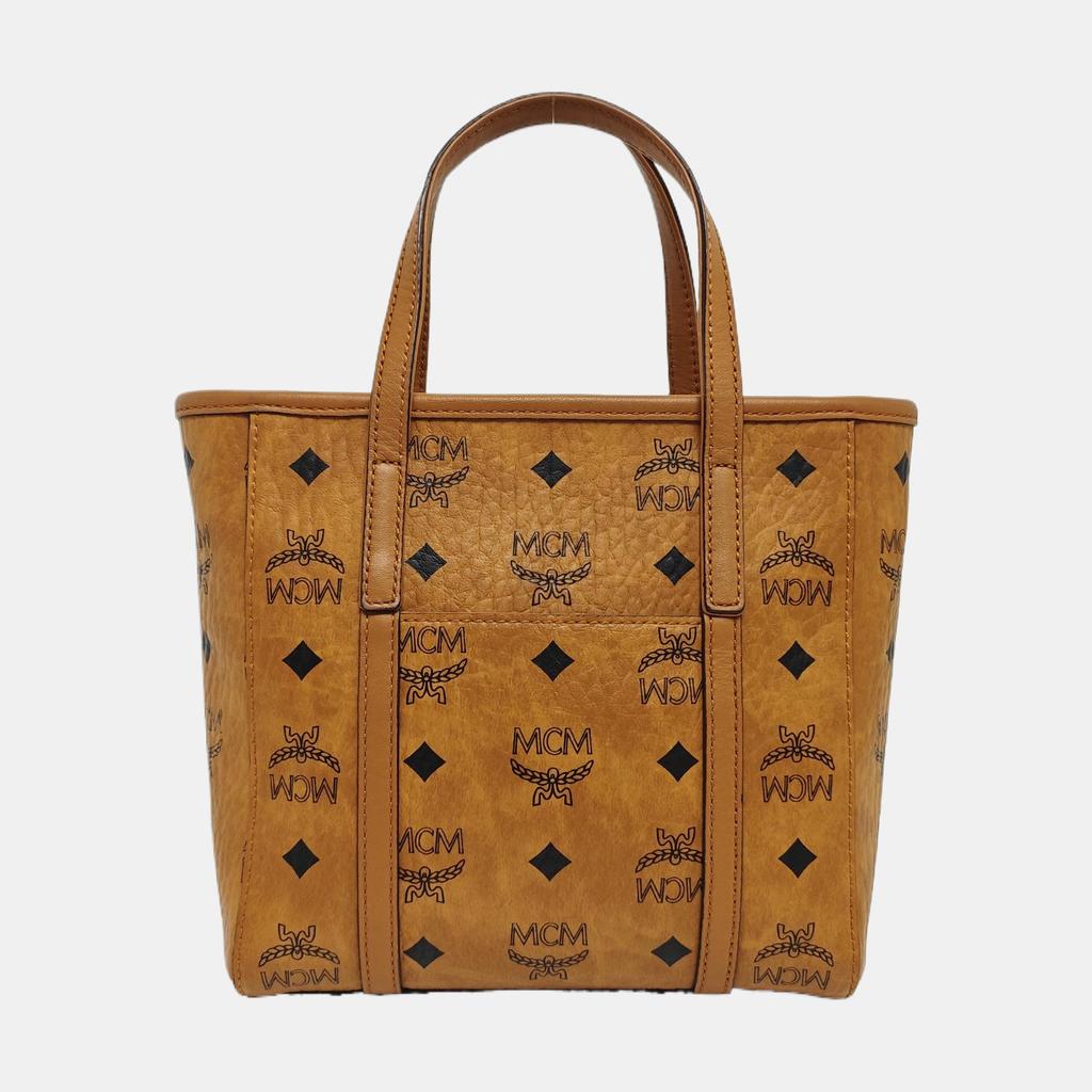 [Pre-Owned] Toni Classic Monogram Print Tote Crossbody Shopping Bag - Very Good #X1B0Q