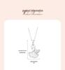 Tichia 999 Sterling Silver Apricot Shell Necklace: Women's Niche Design Clavicle Chain