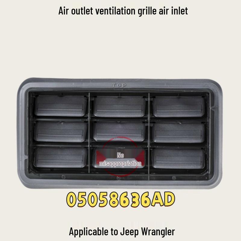 

Jeep Wrangler Rear Tailgate Vent Grille Air Inlet (Part 05058636AD)