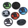 110mm ABS Emblem für SKODA Rapid Yeti Karoq Vision Fabia 1 2 Octavia A7 RS Superb Auto Kopf Vorne Hinten Kofferraum Heckklappe Aufkleber