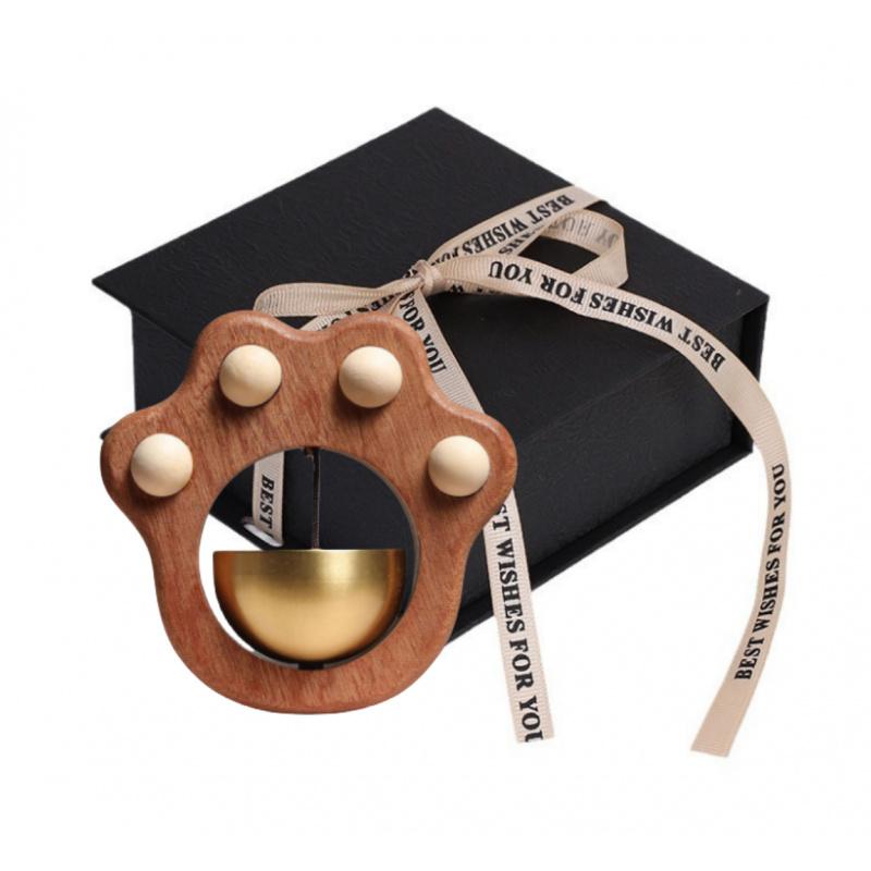 2Set of Decorative Doorbell Copper Bells Cat Paw Dopamine Doorbell Healing Wind Chime Entry door Door Entry Reminder Bell Refrig